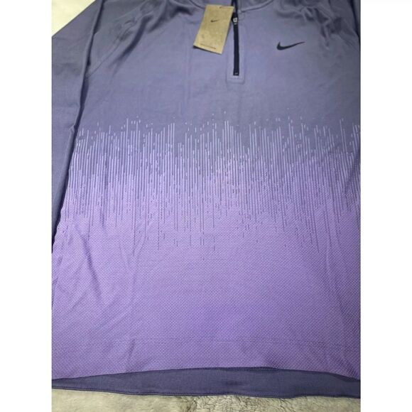Nike Tour Men's Dri-FIT ADV 1/2-Zip Golf Top Jerse Size XL FD5833-509 Purple NEW - Picture 12 of 16